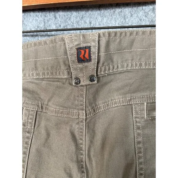 Royal Robbins Mens Utility Pants Size 38 Khaki Cotton Blend Outdoor Wear Read - Picture 9 of 10